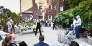 The auction of the Bellevue Hill terrace.