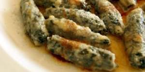 Spinach and ricotta gnocchi