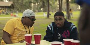 Kareem Grimes and Vince Staples in<i>The Vince Staples Show</i>.