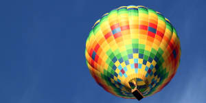 A hot-air balloon. 
