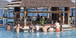 Club Med’s swim-up bar was a highlight for travellers.