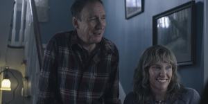Toni Collette and David Thewlis and Toni Collette in a scene from I'm Thinking of Ending Things.
