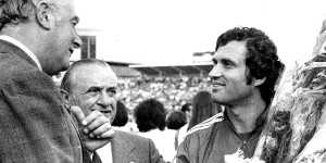 Rale Rasic and Gough Whitlam in 1974