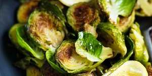 Sauteed brussels sprouts with browned butter.