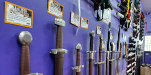 A storm of swords:War Sword in Carina caters to collectors of antique and replica blades.