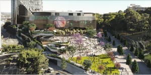 Planners are using Melbourne’s Federation Square and live music venues in New York to gauge how best to keep noise from trains at a minimum during future live concerts.