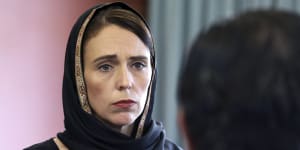 A new movie about the 2019 Christchurch terror attack would centre on the response of NZ Prime Minister Jacinda Ardern (pictured here days after the shooting). 