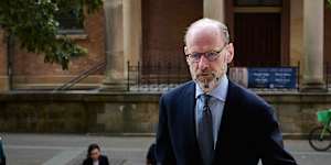 Former ANZ chief executive Shayne Elliott outside the Federal Court in October.