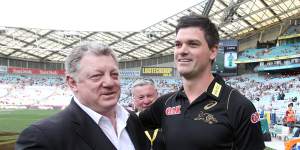 Cameron Ciraldo and Phil Gould when they were both at the Panthers.