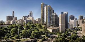 An artist’s impression of a potential development at Turbot Street in the Brisbane CBD. 