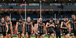 The Magpies have slumped to 1-5 after losing to Essendon on Anzac Day.