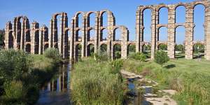 Timeless:Roman ruins of the Miracles aqueduct.