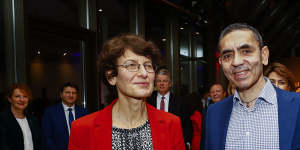 Ugur Sahin and Ozlem Tureci,founders of BioNTech,the company Pfizer worked with on the vaccine. The crucial advantage of BioNTech’s messenger RNA or mRNA approach was speed.