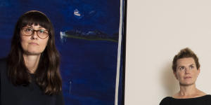 Leanne Santoro with Beatrice Gralton,new senior curator at the Brett Whiteley Studio,Surry Hills. 