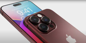 This iPhone 15 Pro render,by Technizo Concepts,shows slimmer screen bezels and new solid state buttons.