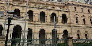 The Queensland parliament in Brisbane.