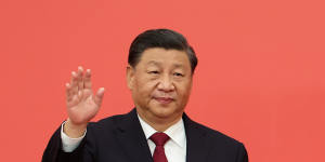 Chinese President Xi Jinping after being elected for a third term as General Secretary of the Chinese Communist Party. 