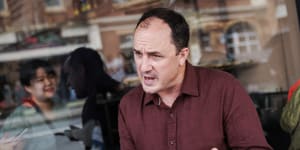 Legalise Cannabis MP Jeremy Buckingham at lunch in Enmore