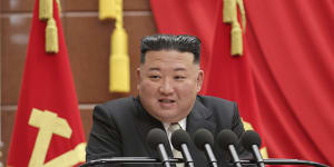 North Korean leader Kim Jong-un earlier this year.