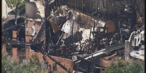 The townhouse fire at Myola Street in the Logan suburb of Browns Plains that killed Langham and Hely.