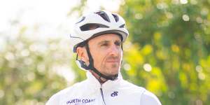Aged care worker Mat Stone brings his many life experiences that include competitive cycling to his job.
