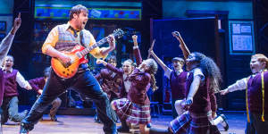 A scene from the 2016 production of School Of Rock,directed by Laurence Connor with music by Andrew Lloyd Webber,at New London Theatre. 