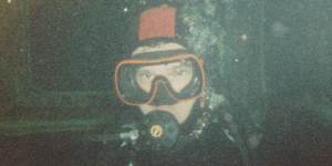 Chris Lloyd-Mostyn,on his first visit to the Manly aquarium 31 years ago.