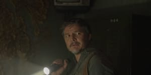 Smuggler Joel (Pedro Pascal) is hired to transport a14-year-old girl in the new HBO drama The Last of Us.