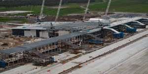 The airport takes shape at Badgerys Creek.
