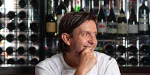 Andrew McConnell pictured at his CBD restaurant Supernormal.