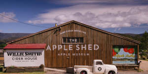 It’s on for the “Off Season” at Willie Smith’s Apple Shed in Tasmania’s Huon Valley.