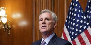 Former House speaker Kevin McCarthy,who was forced out by a gang of hardline rebels.