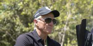LIV golf CEO Greg Norman,who heads the controversial golf tour created and funded by Saudi Arabia backers.
