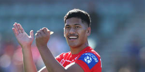 Junior Amone is grateful to be available for NRL selection.