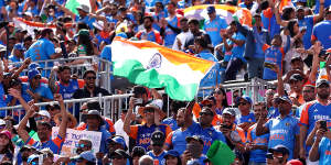 India played Pakistan in front of more than 34,000 fans in New York.