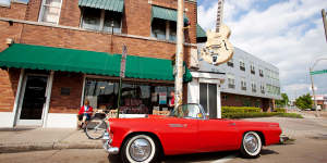Musical mecca:Sun Studios in Memphis,Tennessee,where Elvis Presley recorded his first hit.