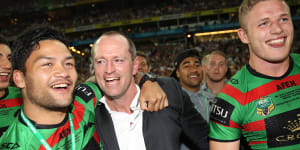 Michael Maguire after the 2014 grand final win.