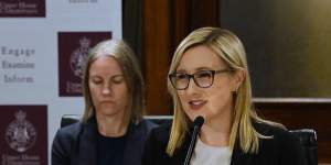 Investment NSW boss Amy Brown gives evidence on Wednesday.