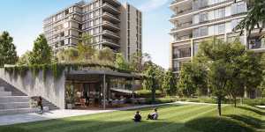 Renders of the Melrose Central project in Sydney west by Deicorp