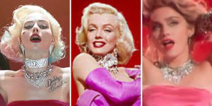 Margot Robbie,Marilyn Monroe and Madonna 
