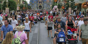 The Magic Kingdom at Walt Disney World evacuates ahead of the hurricane.