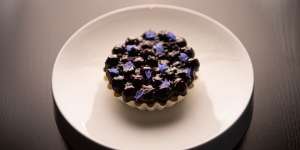 Blueberry tart.