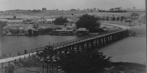 No welcome handshake on this bridge over troubled waters