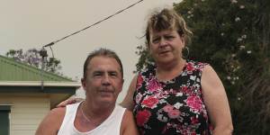 Bruthen residents Warren and Janine Pratt are staying put at their home for the moment.