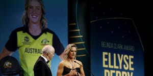 Triple treat:Perry claims third Belinda Clark award