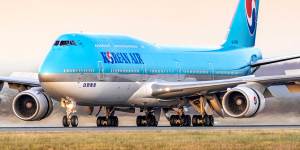 Korean Air is one of the few airlines flying the 747-8,the last jumbo jet developed by Boeing.
