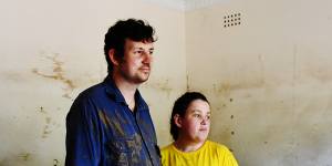 South Lismore residents Adam and Naomi McGowen lost everything from the flood 