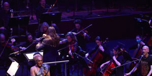 Electric Fields performing with the MSO in 2022.
