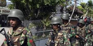 Indonesian soldiers in West Papua.