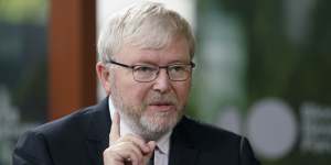 Kevin Rudd voiced his concerns about US-China relations during an interview with the ABC’s 7.30.